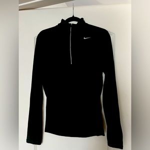 Nike Dri-Fit Pull Over with Quarter Zipper in Black. Size Small.
